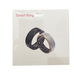 Smart‎ Ring Heart Rate Sensor Polymer Battery Magnetic Charging size 10 Gold